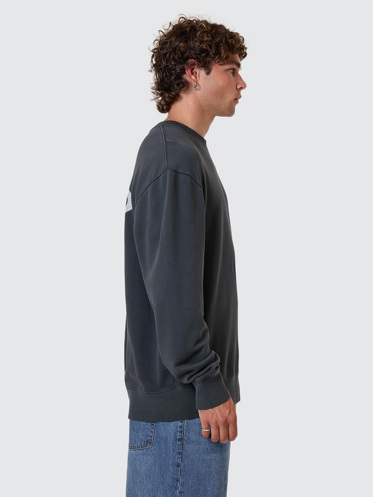 Shadowless Oversize Crew - Ebony XS