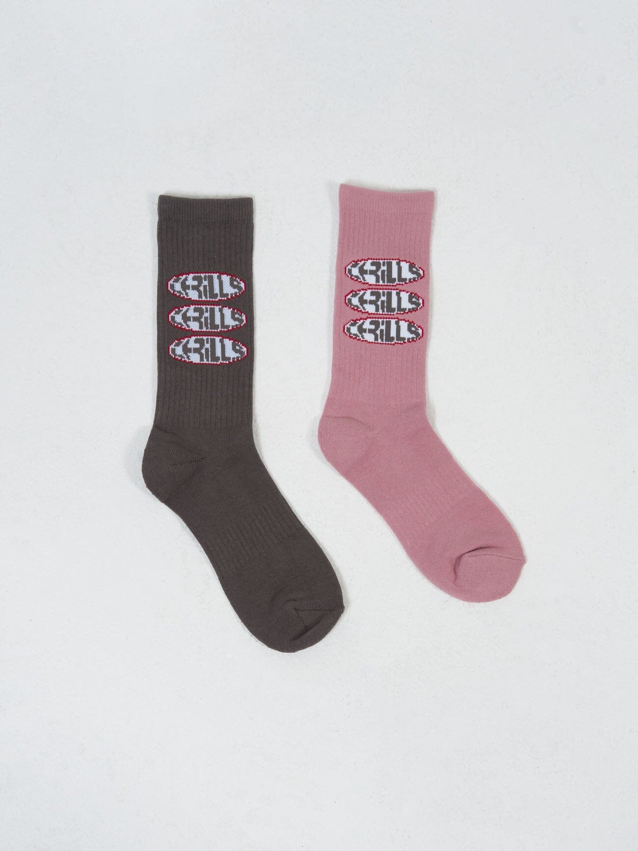 Interlock 2 Pack Socks - Dark Charcoal-Mauve Shadows