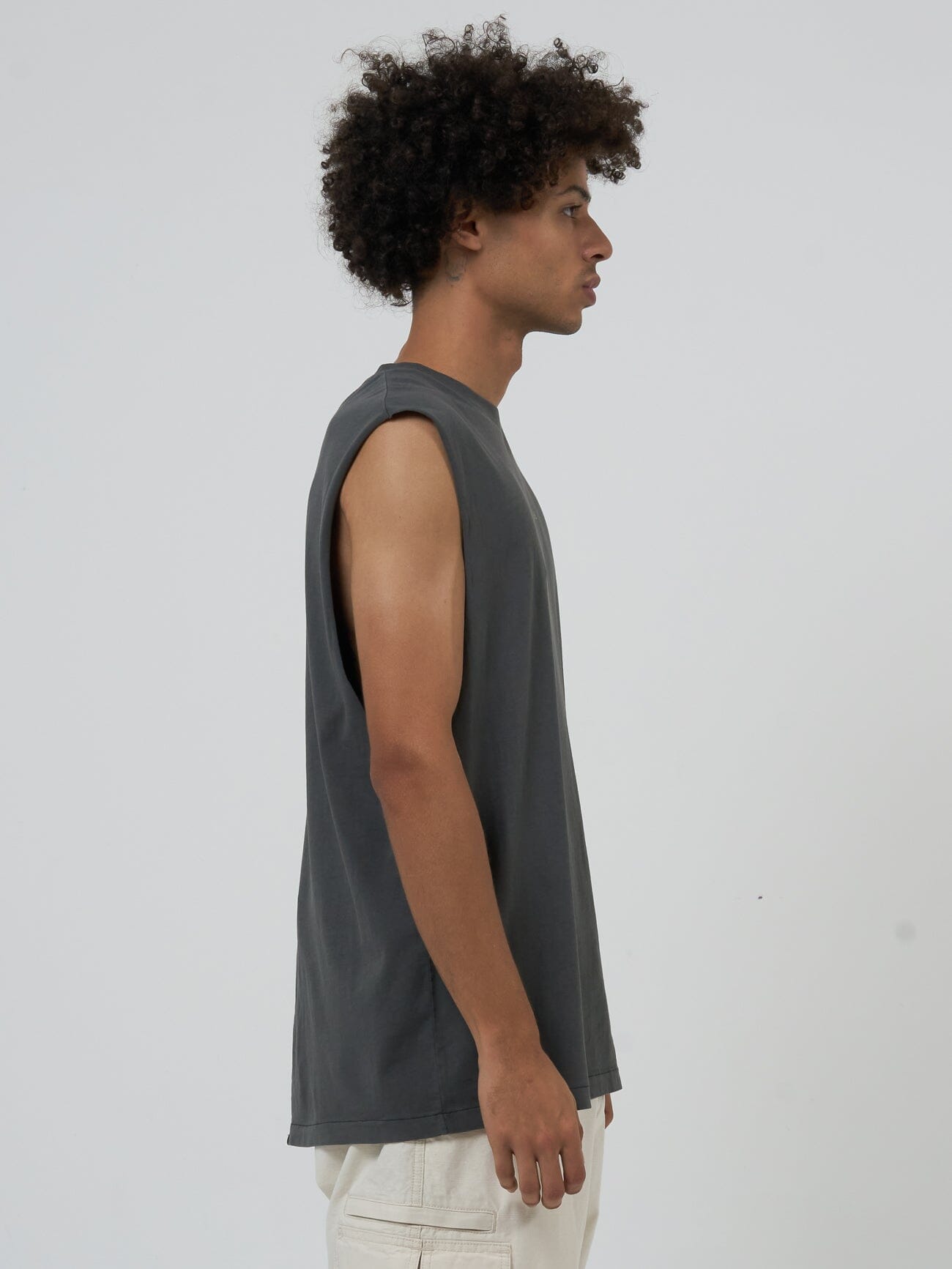 Minimal Thrills Merch Fit Muscle Tee - Merch Black