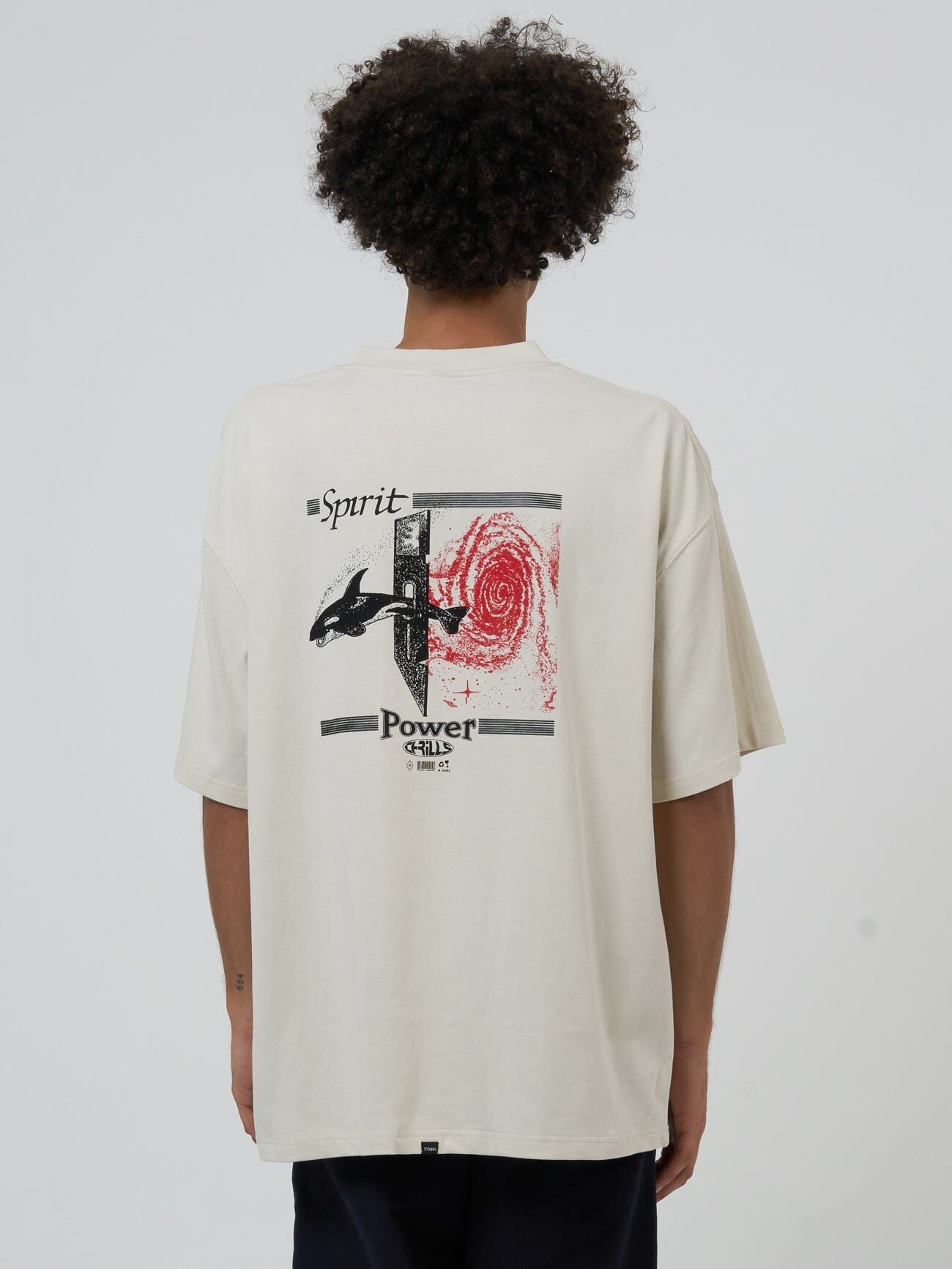 Spirit Portal Box Fit Oversize Tee - Heritage White