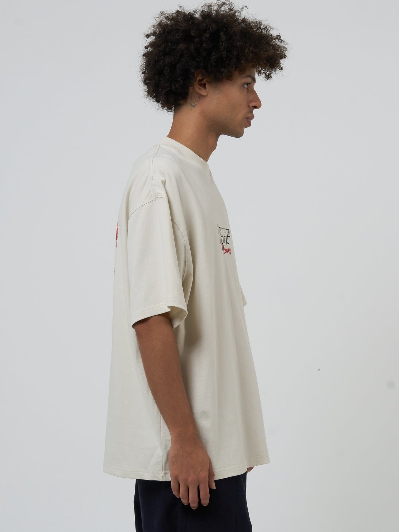 Spirit Portal Box Fit Oversize Tee - Heritage White