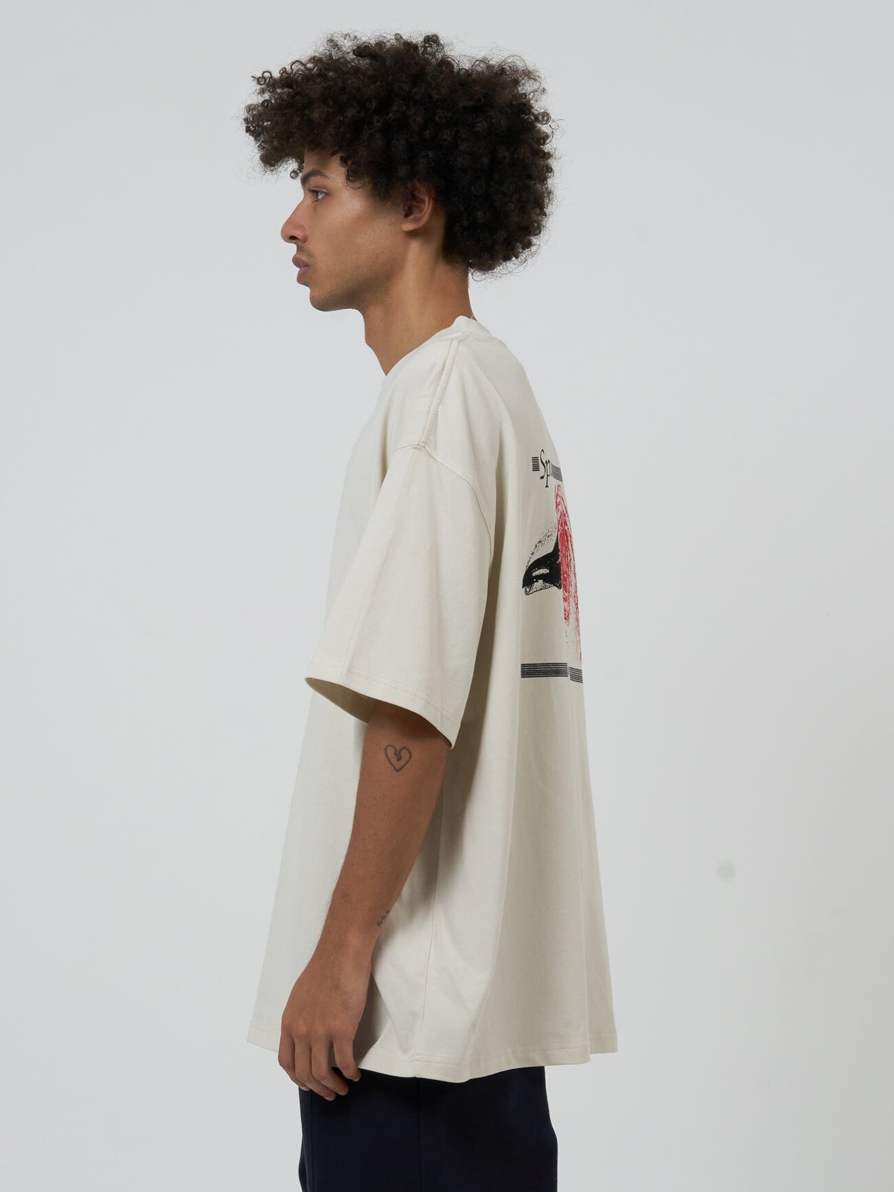 Spirit Portal Box Fit Oversize Tee - Heritage White