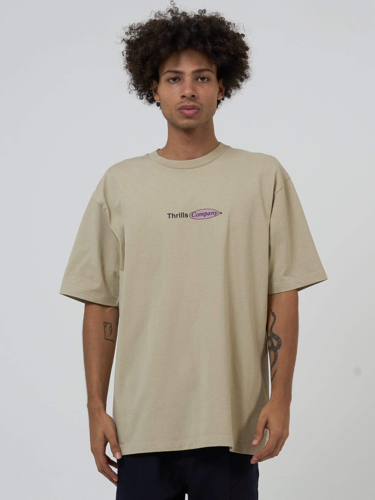 In Harmony Oversize Fit Tee - Sandstone