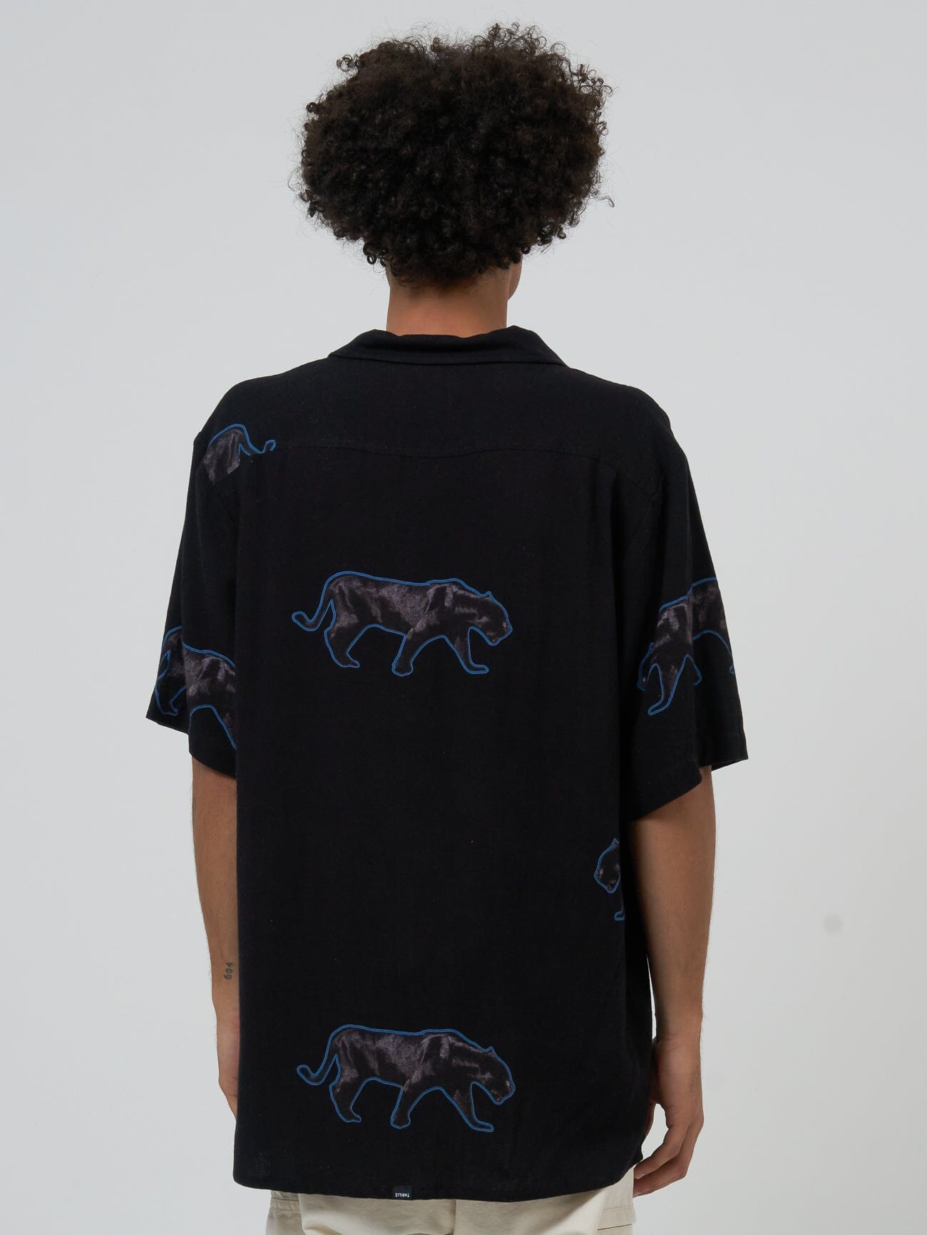 Midnight Runner Bowling Shirt - Black