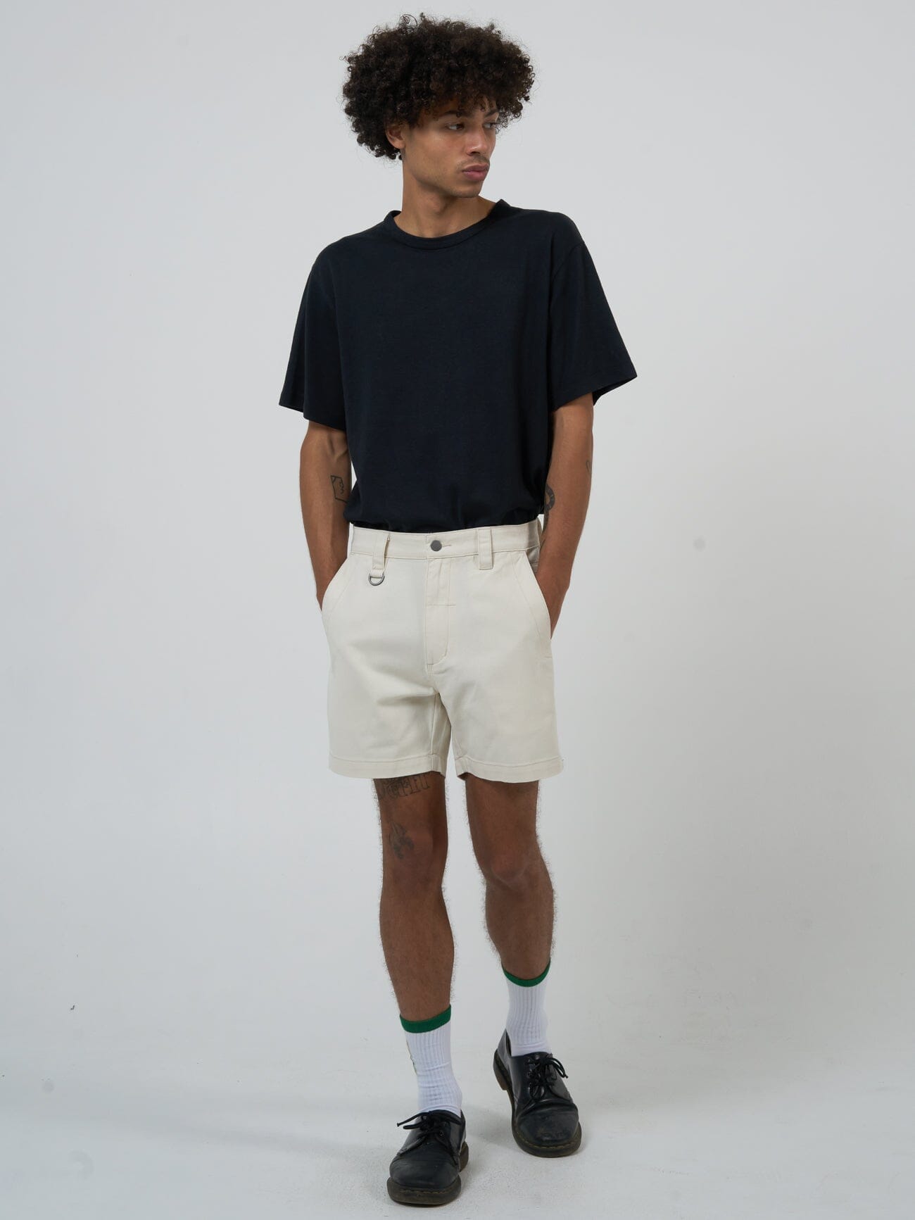 Thrills Union Mandude Work Chino Short - Heritage White