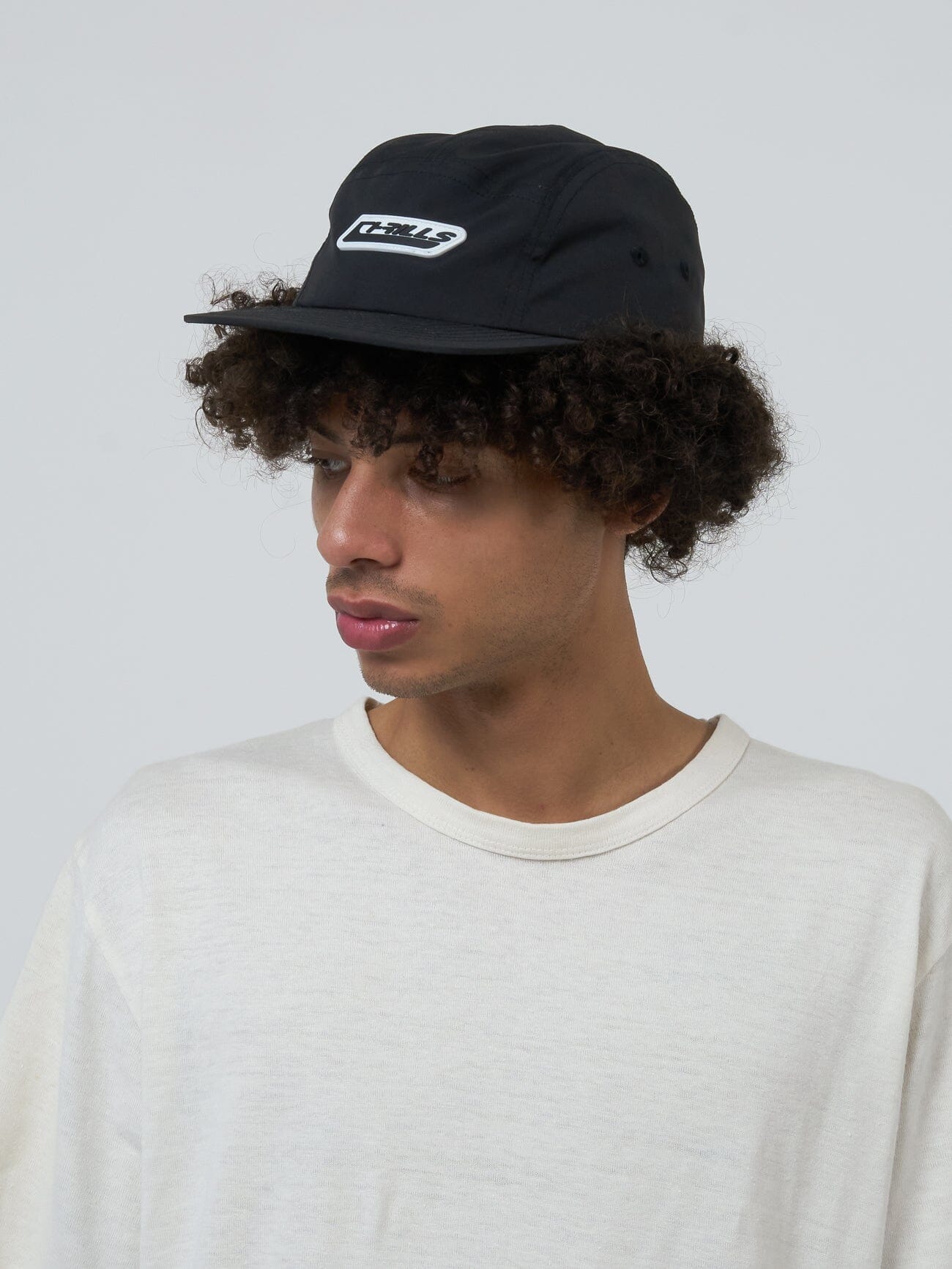 Midnight Runner Curved 5 Panel Cap - Black