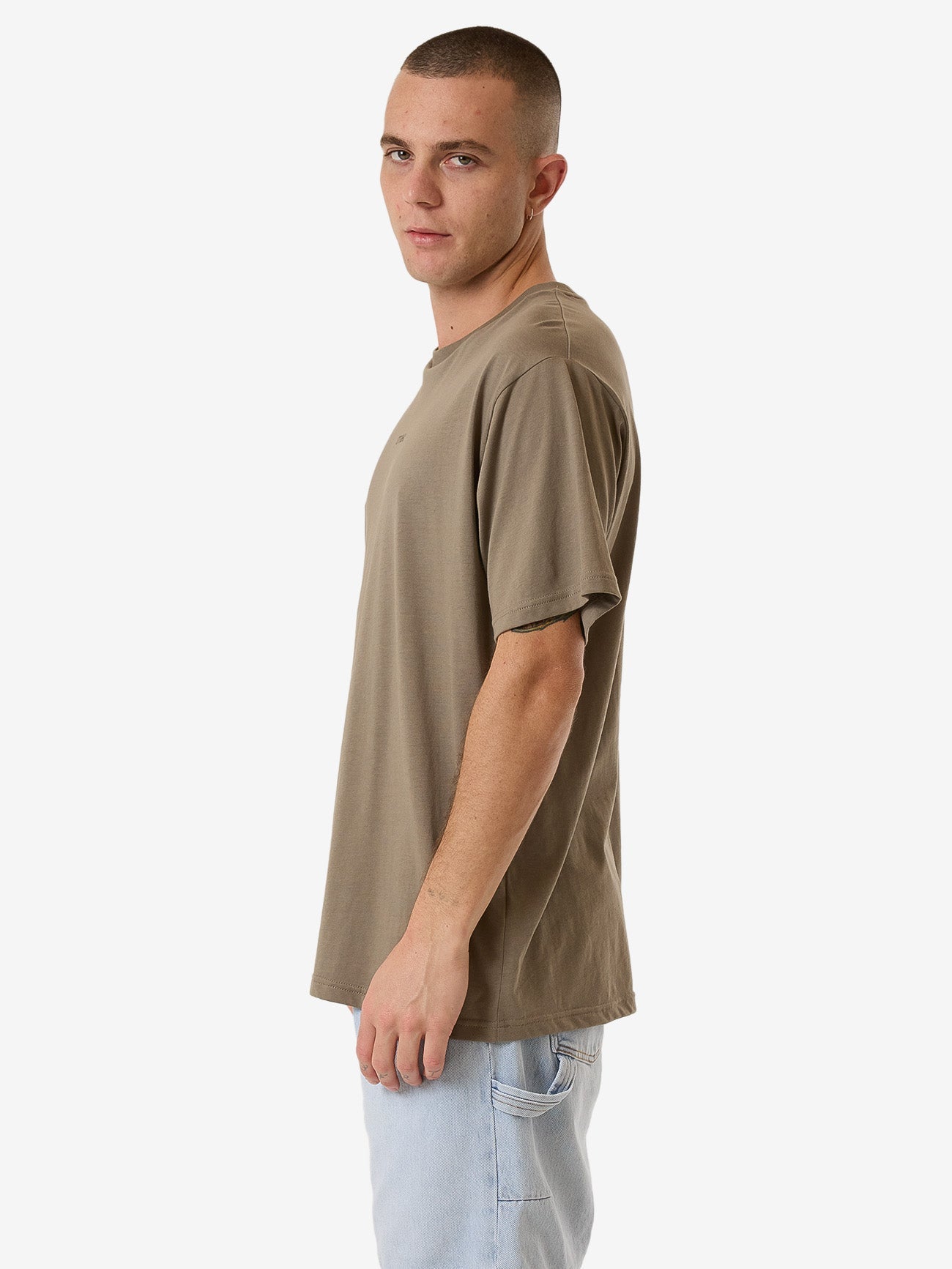 Minimal Thrills Merch Fit Tee - Brindle XS