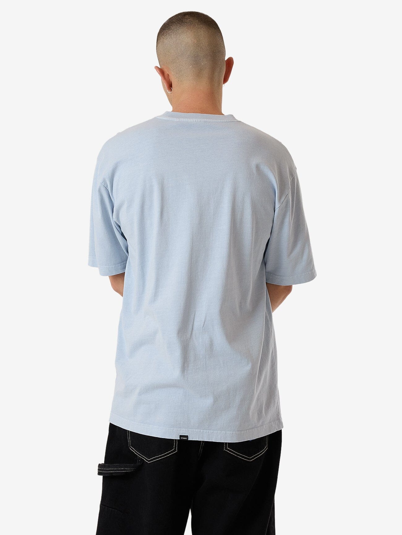 Gazed Oversize Fit Tee - Baby Blue XS