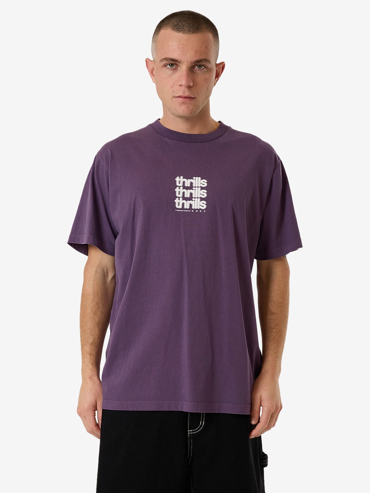 Blurred State Merch Fit Tee - Dust Purple XS