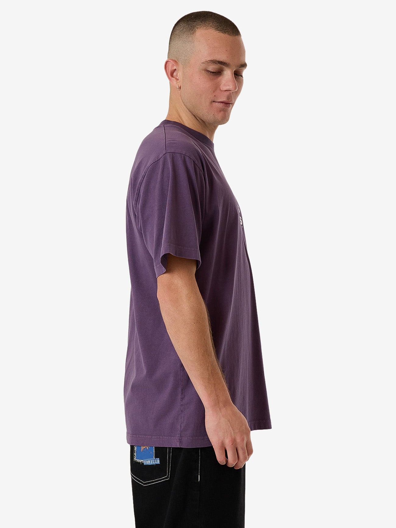 Blurred State Merch Fit Tee - Dust Purple XS