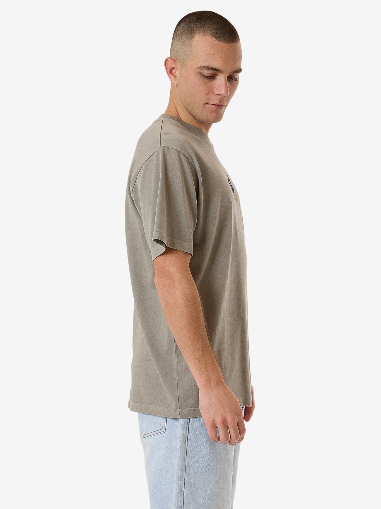 Royalty Embro Merch Fit Tee - Fog XS