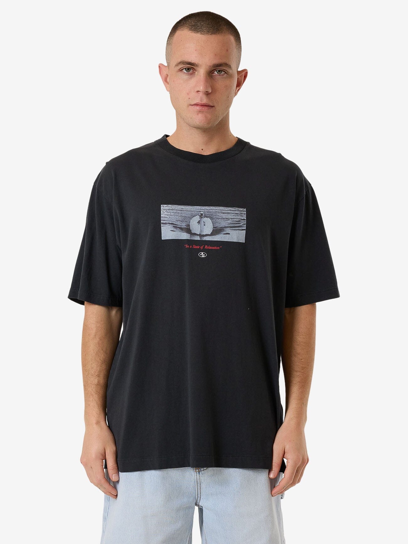 Male model wearing our Thrills  standing against a plain studio background.