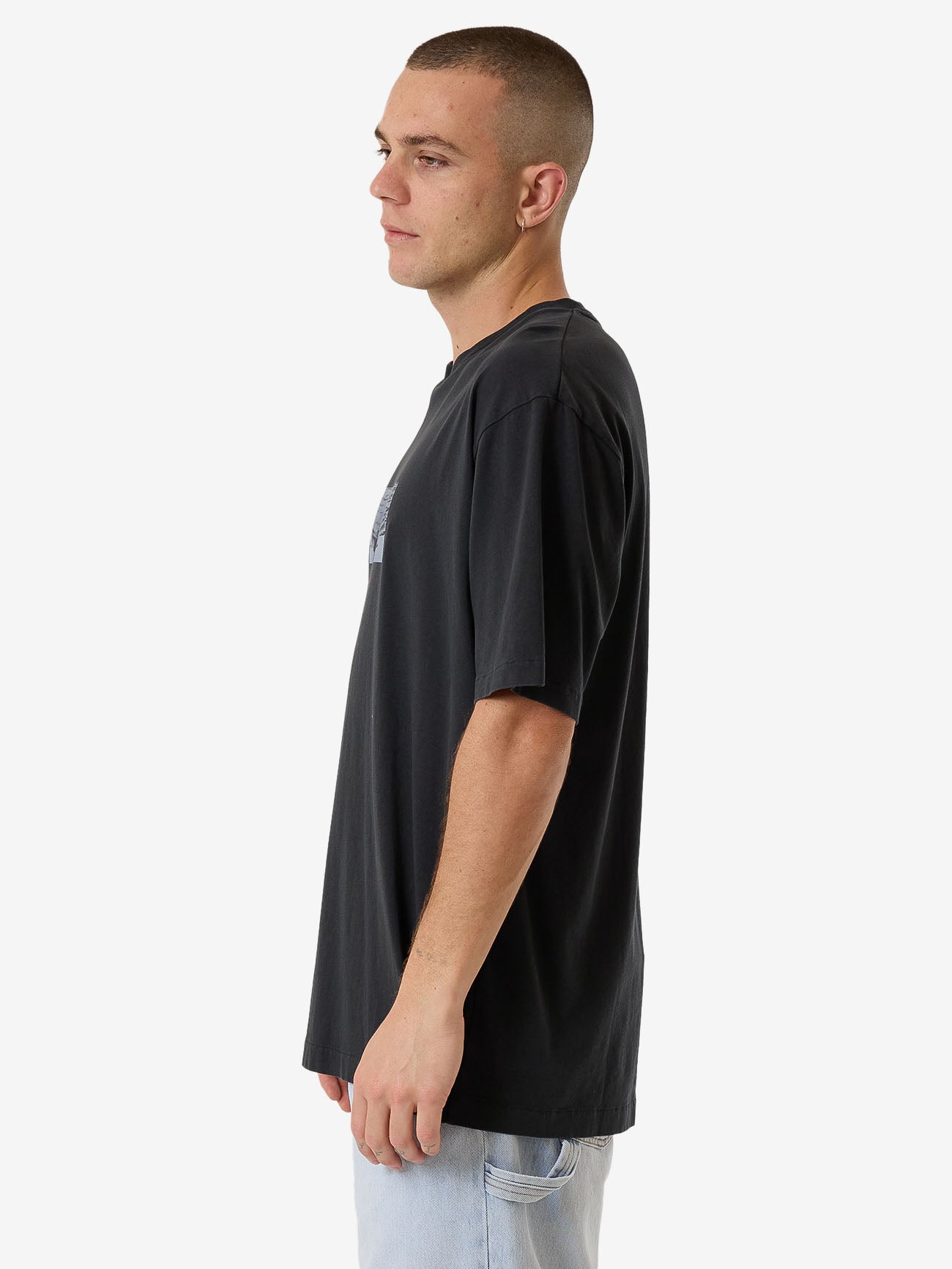 Swan Song Oversize Fit Tee - Black XS