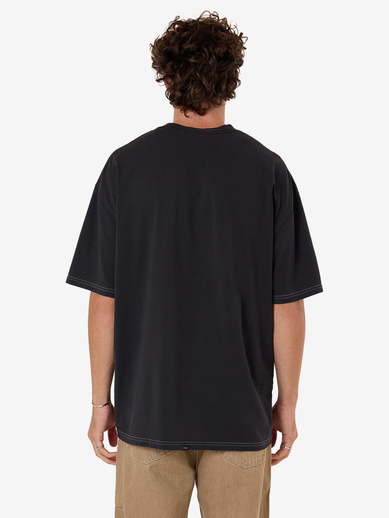 Deception Box Fit Oversize Tee - Washed Black