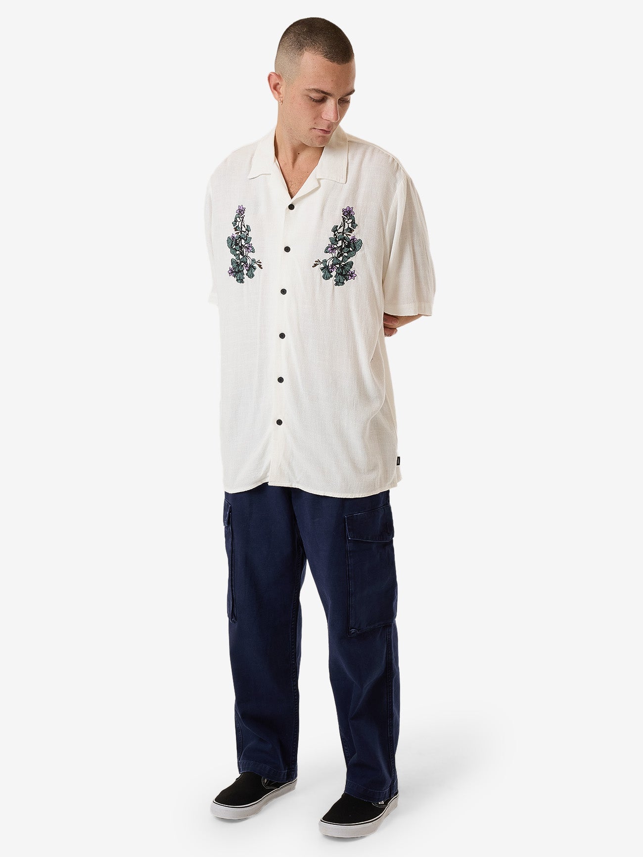 New Growth Bowling Shirt - Heritage White XS