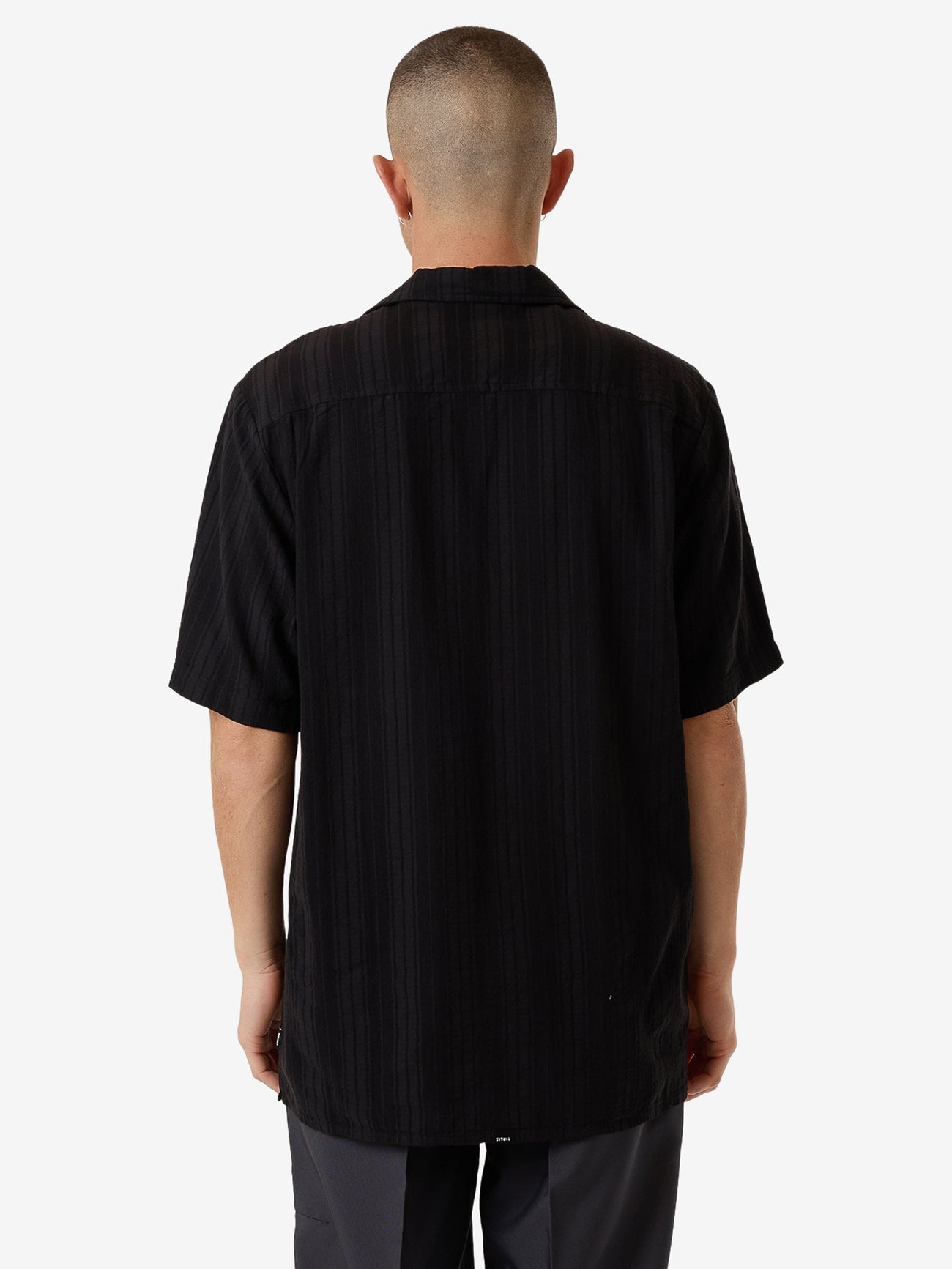 Swan Song Bowling Shirt - Black XS