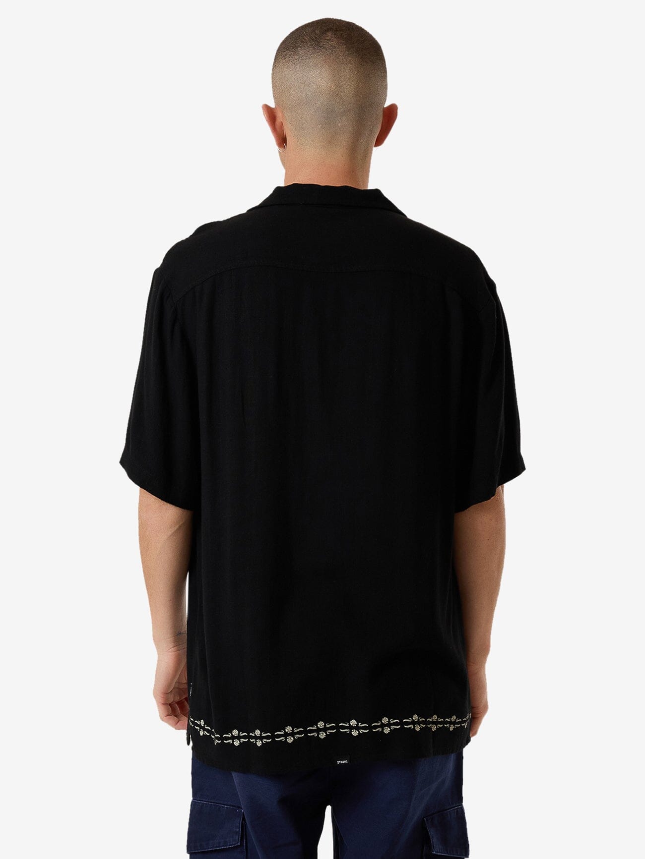 Be Adorned Bowling Shirt - Black XS