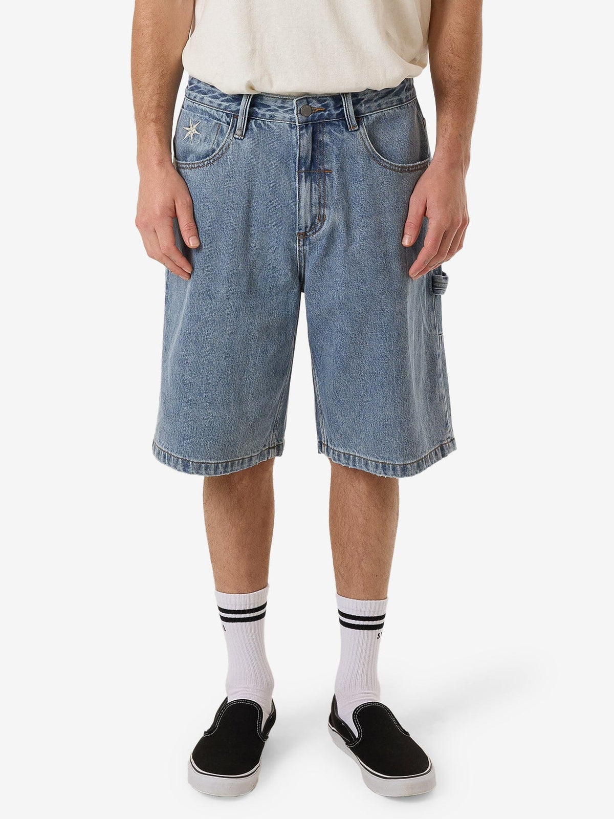 Infinite Stars Big Slacker Denim Short in Blue | Thrills Co. USA