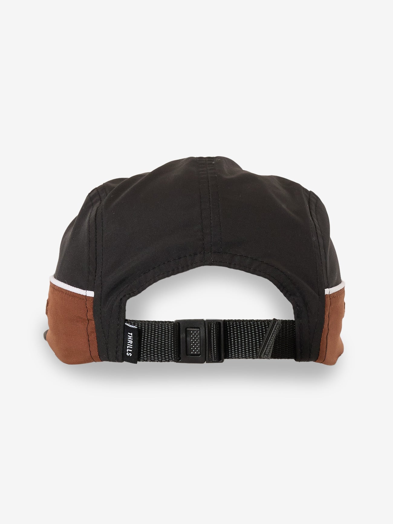 Gazed Curved 5 Panel Cap - Black One Size