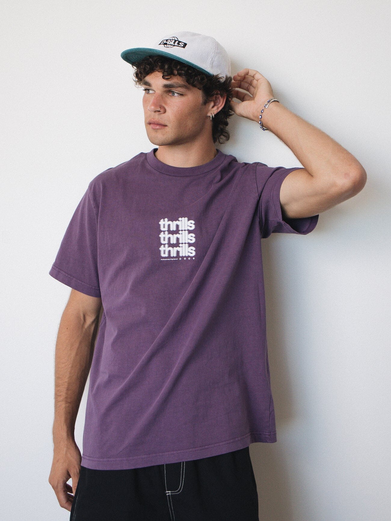 Blurred State Merch Fit Tee - Dust Purple