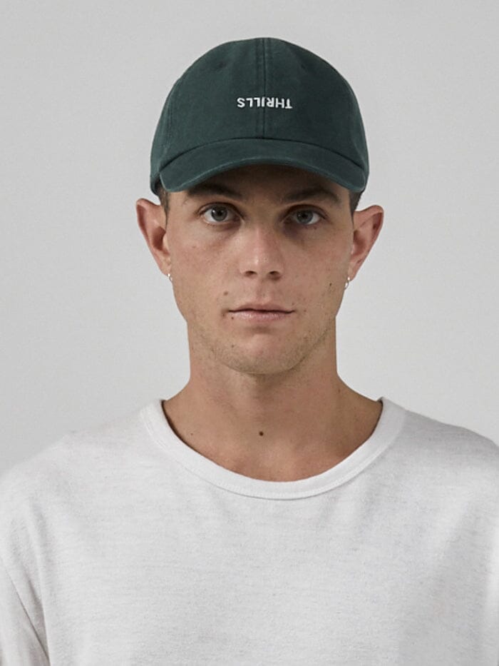 Minimal Thrills 6 Panel Cap - Mallard Green