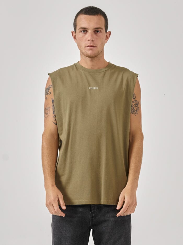 Minimal Thrills Merch Fit Muscle Tee - Aloe