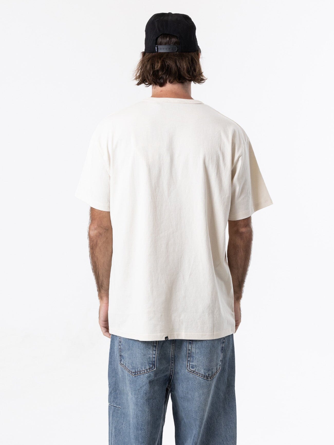 Thrills Workwear Embro Box Fit Tee - Heritage White