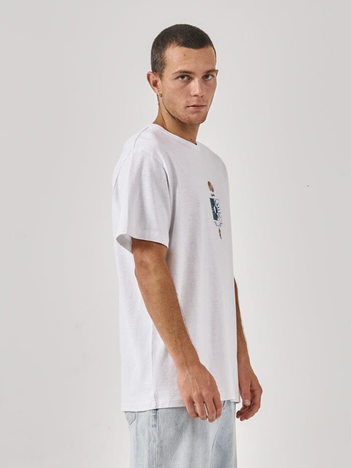 Hemp Existencial Merch Fit Tee - Lucent White