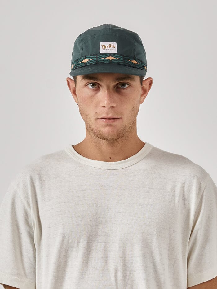 Existential 6 Panel Cap - Jasper Green