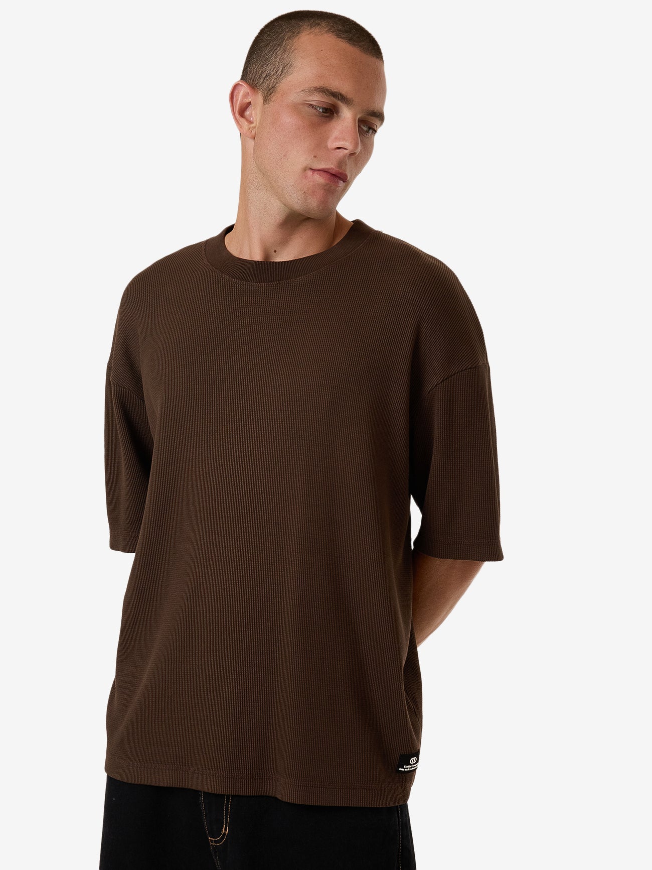 Arts & Industrial Box Fit Oversize Short Tee - Postal Brown