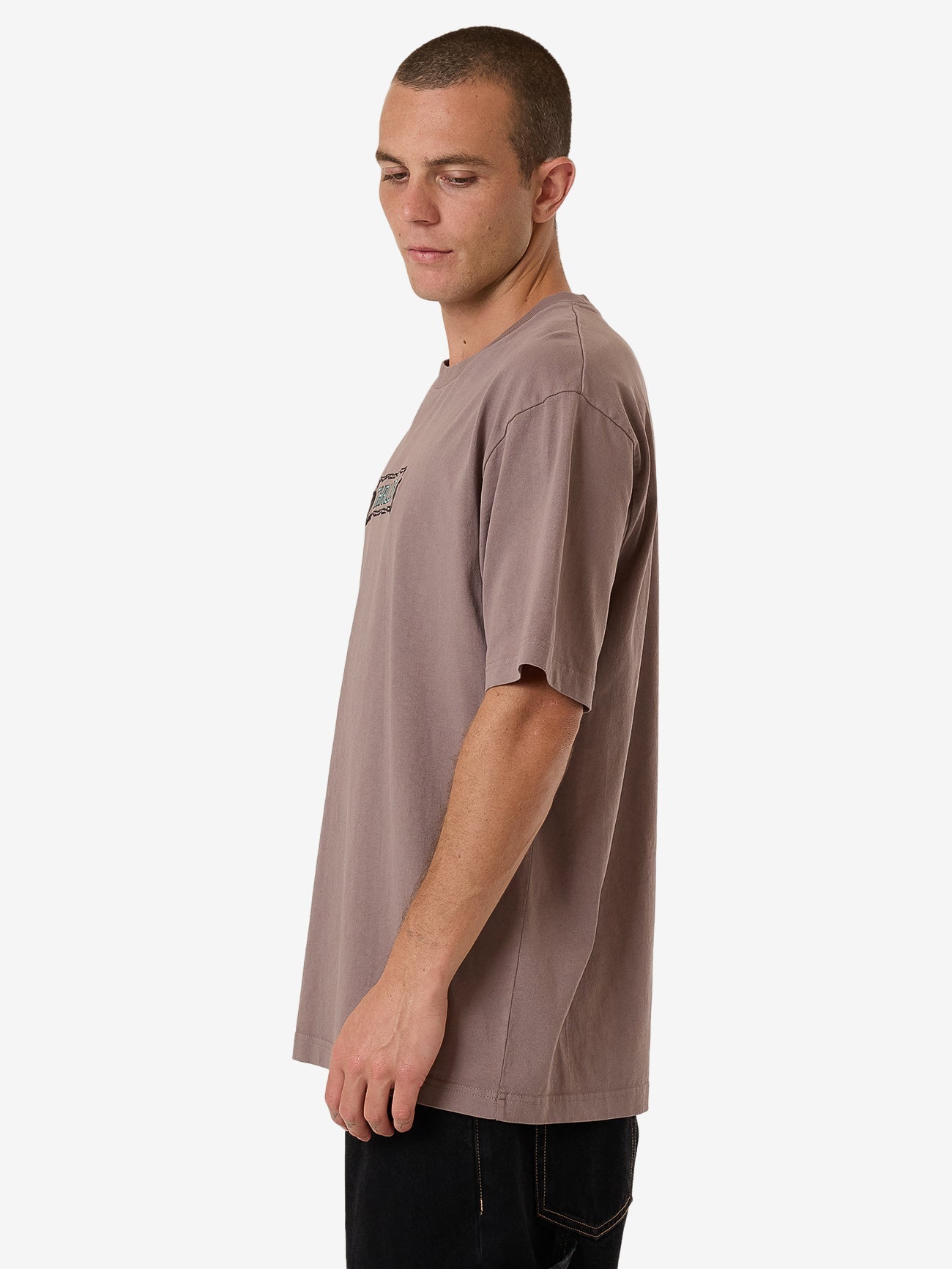 Double Meaning Oversize Fit Tee - Dove