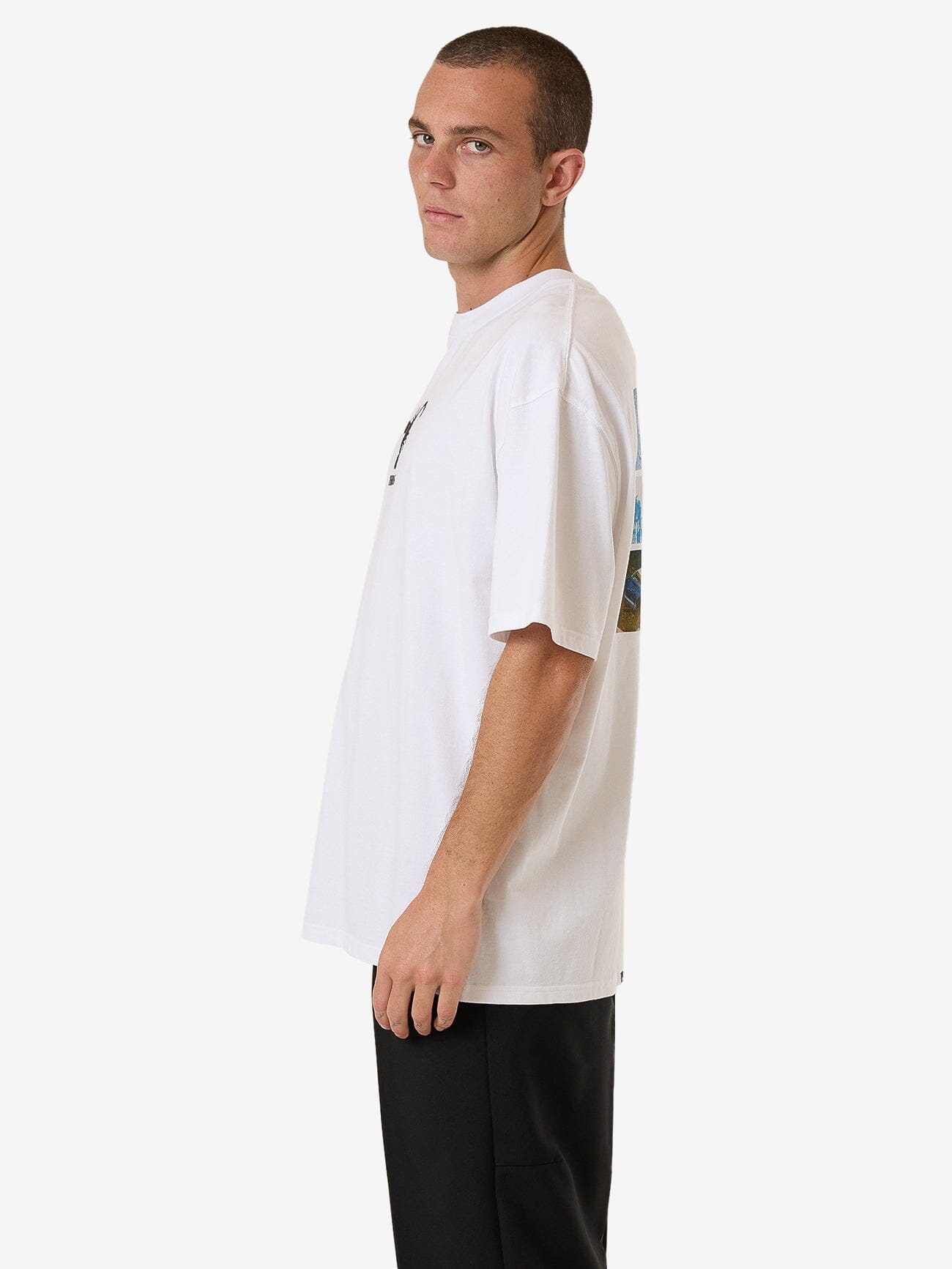 Thrills Energy Box Fit Oversize Tee - White XS