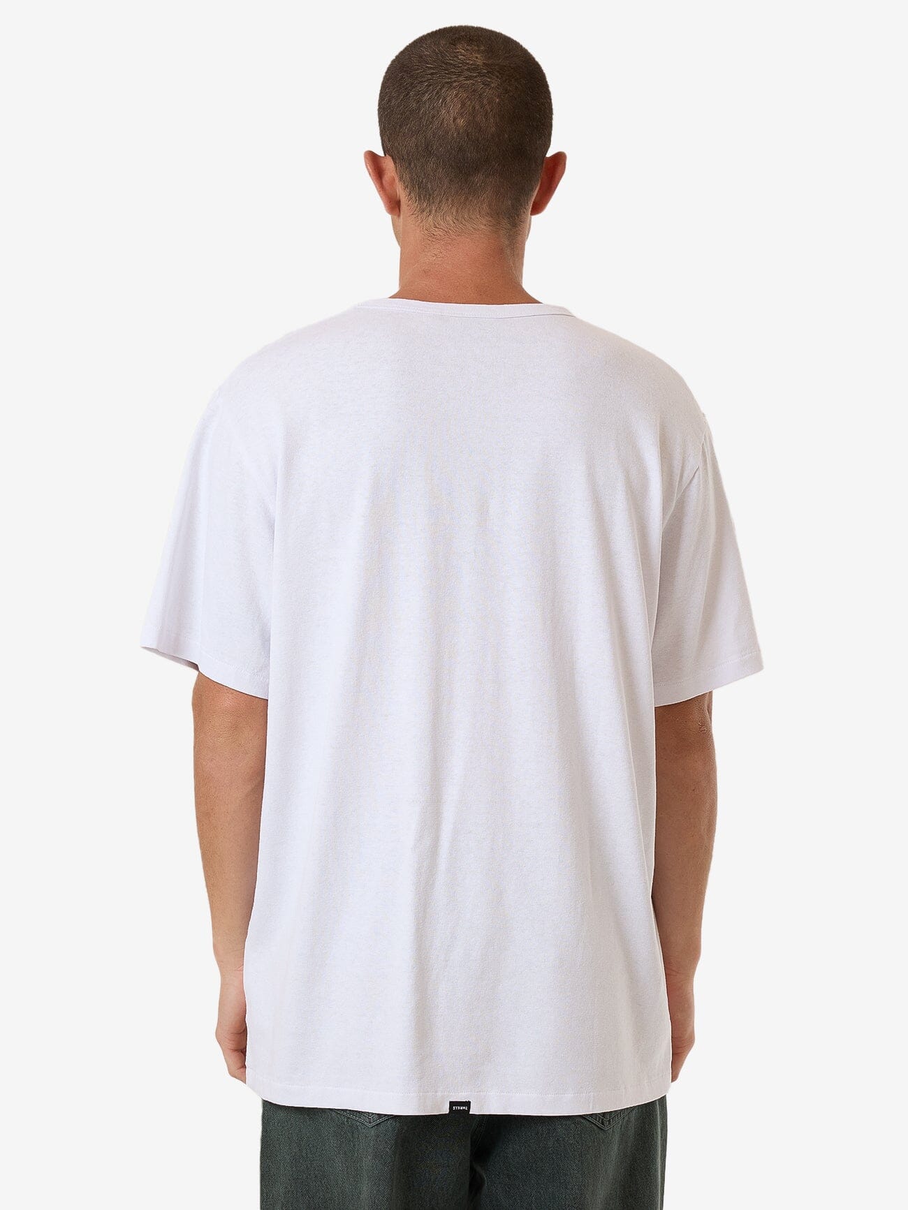 Hemp Stay Aware Merch Fit Tee - Lucent White XS