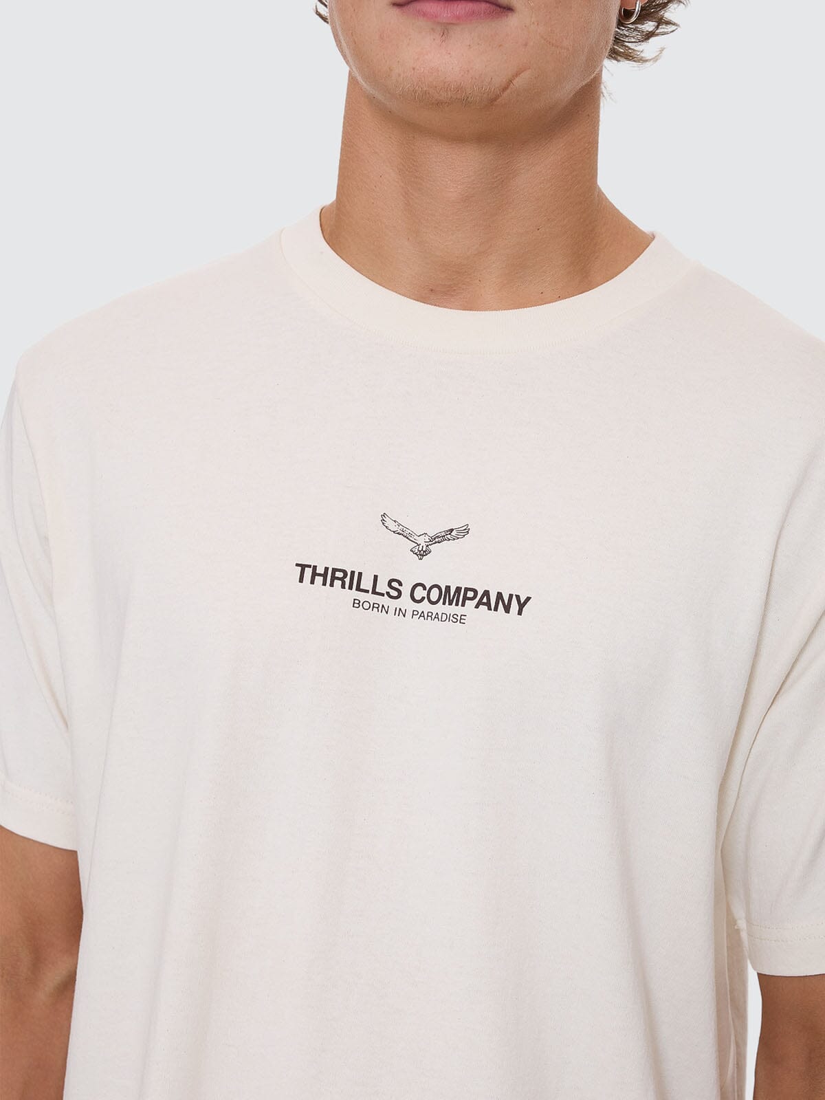 Emblem Merch Fit Tee - Unbleached