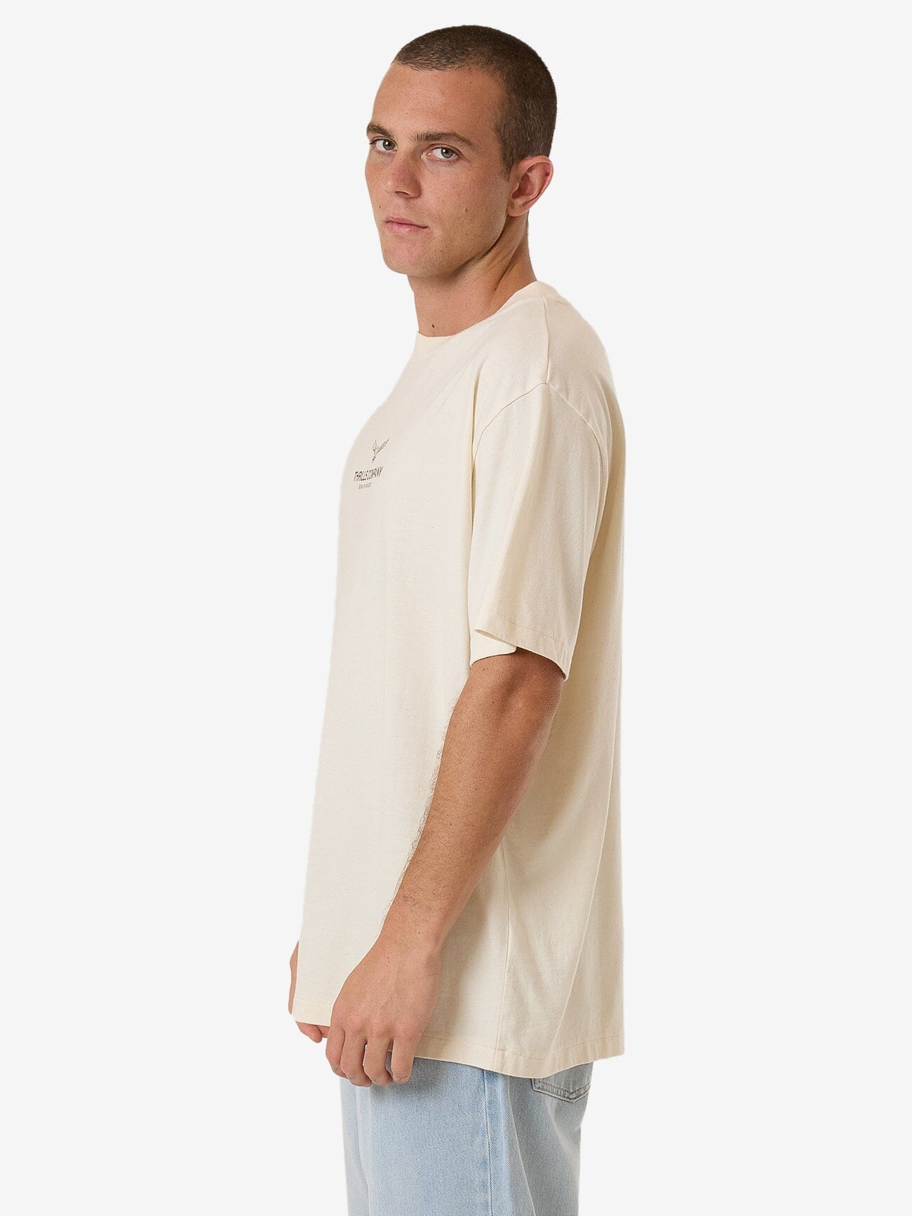 Emblem Merch Fit Tee - Unbleached XS