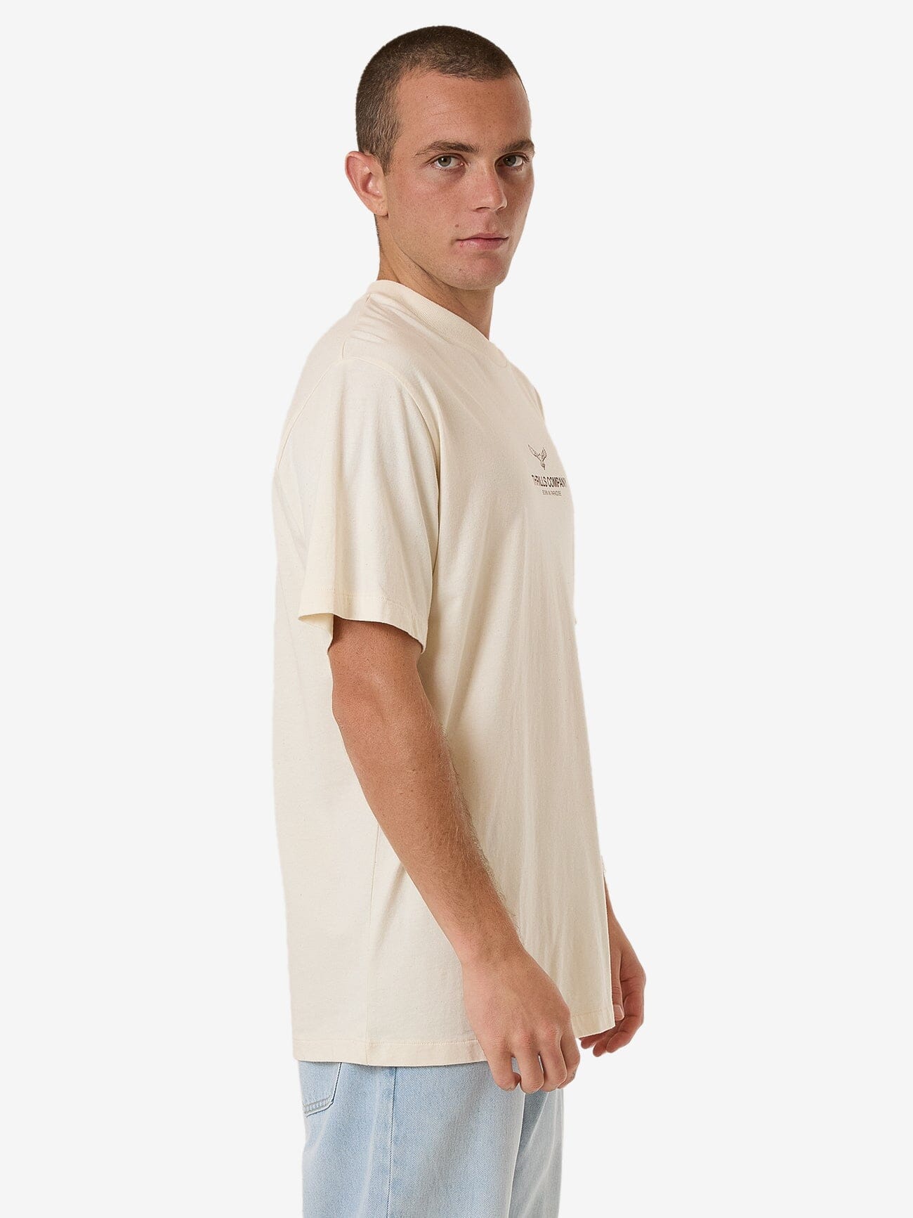 Emblem Merch Fit Tee - Unbleached XS