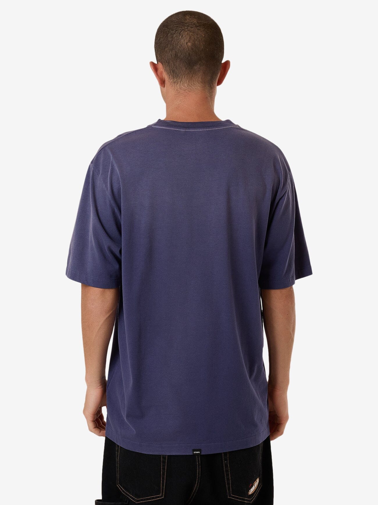 Society Oversize Fit Tee - Crown Blue Fade XS