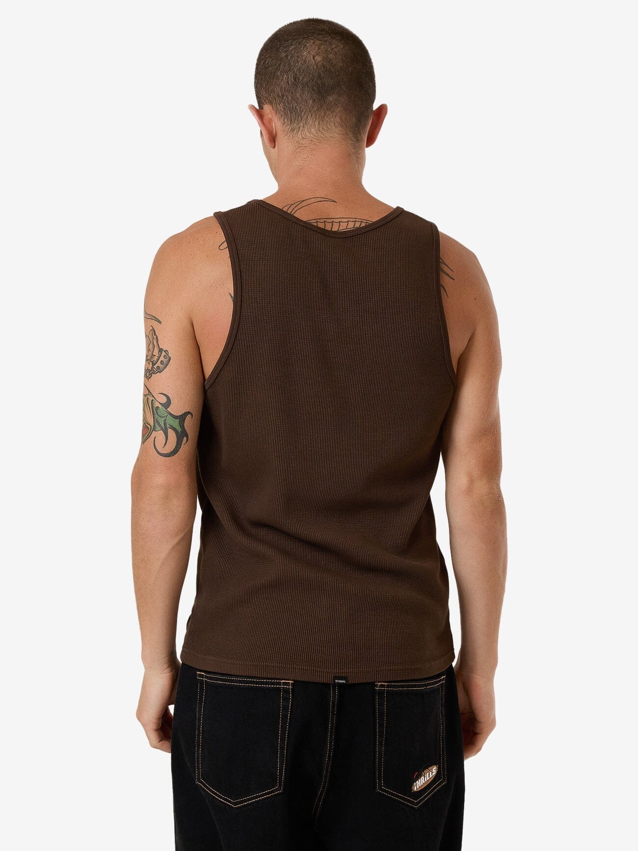 Arts & Industrial Waffle Tank - Postal Brown XS