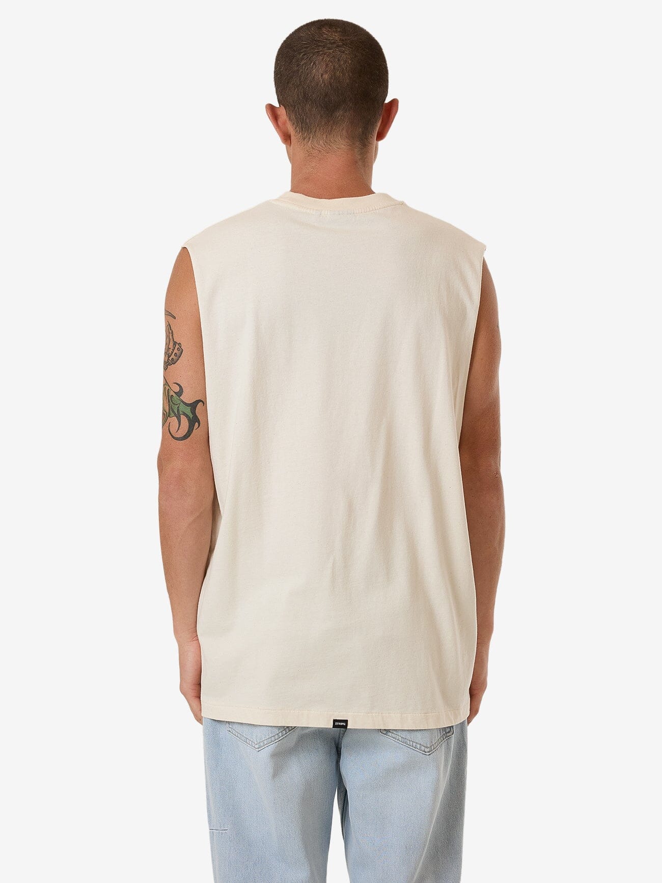 Emblem Merch Fit Muscle Tee - Unbleached XS