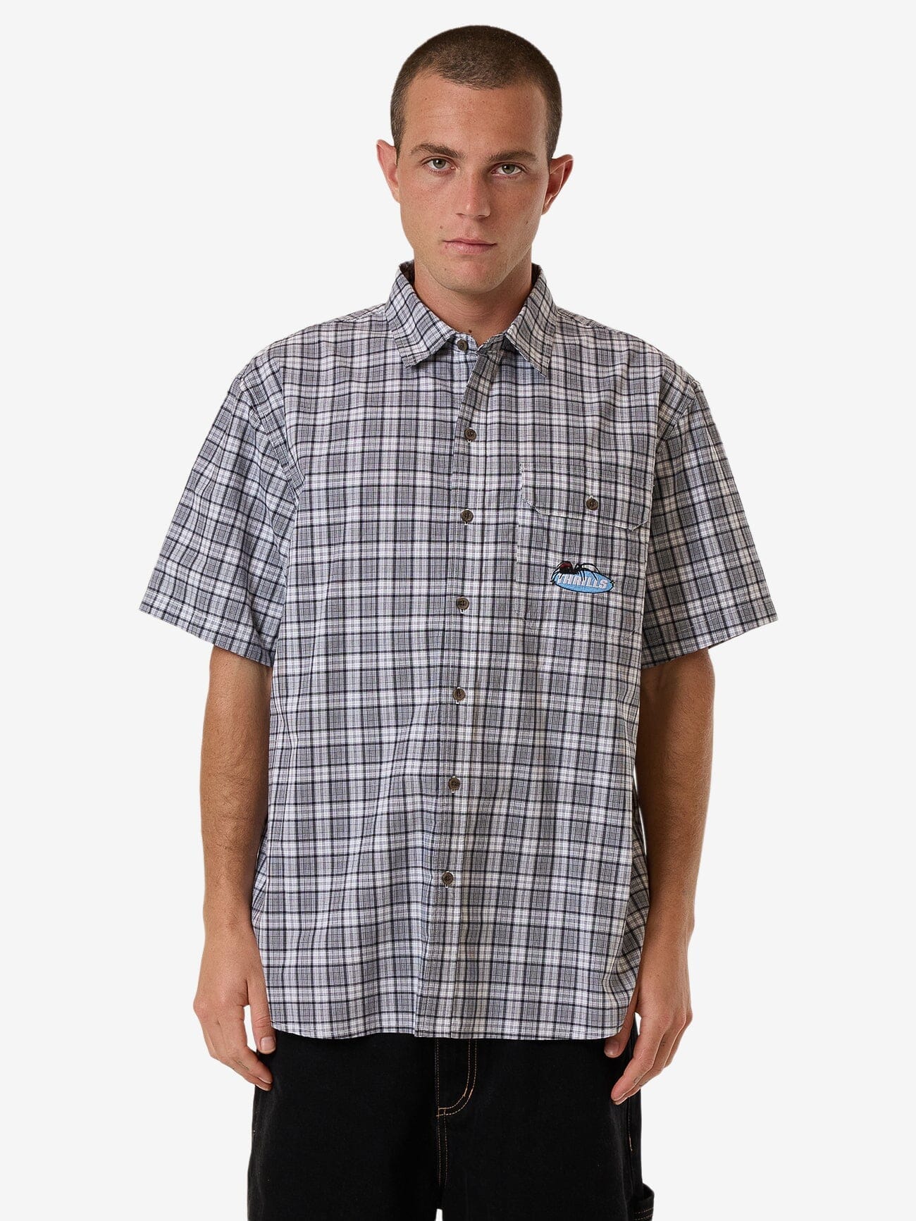 Trust In Us Short Sleeve Shirt - White XS