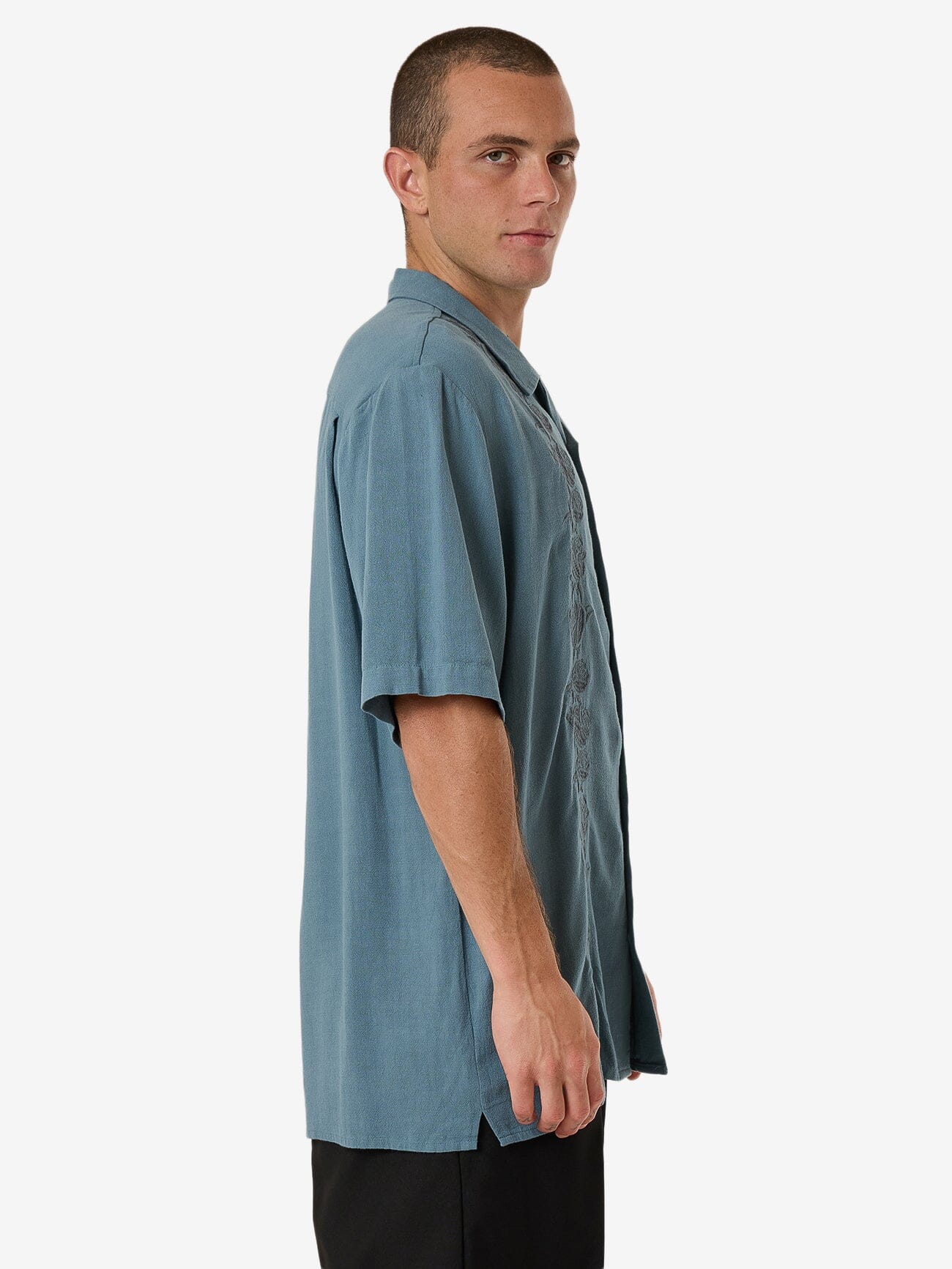 All Relatable Bowling Shirt - Stormy Sea XS