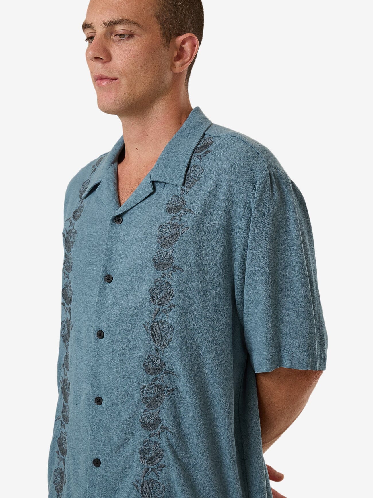 All Relatable Bowling Shirt - Stormy Sea XS