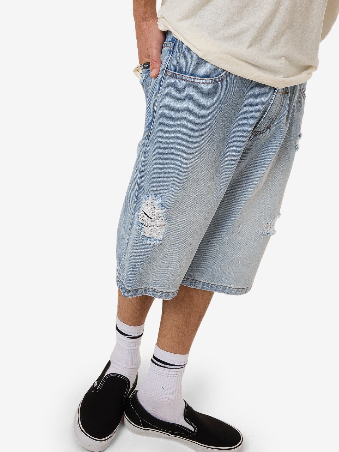 Society Big Slacker Denim Short - Indigo Society 28