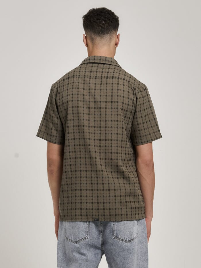 Infinity Check Bowling Shirt - Dune