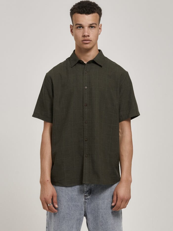 The Promised Land Short Sleeve Shirt - Army Green