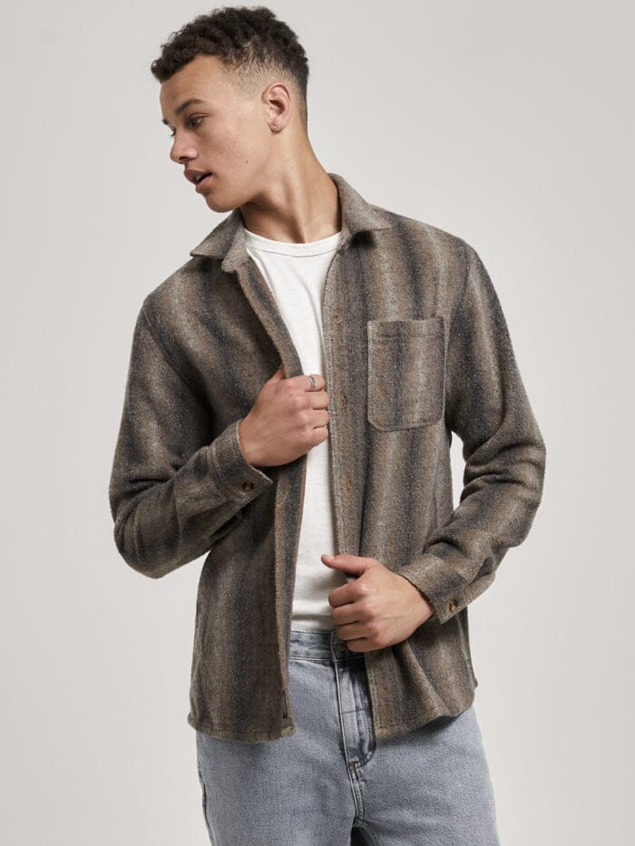 Prairie Long Sleeve Flannel - Dark Charcoal