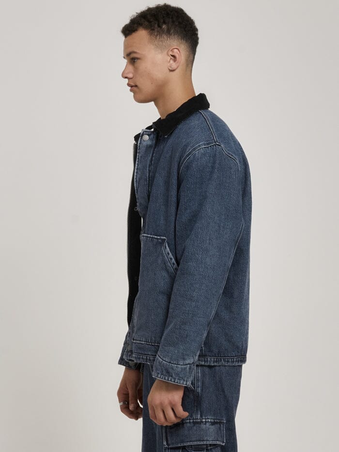Thrills Union Jacket - Worn In Blue