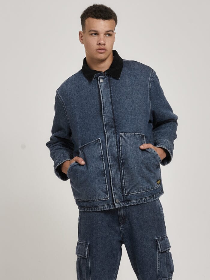 Thrills Union Jacket - Worn In Blue