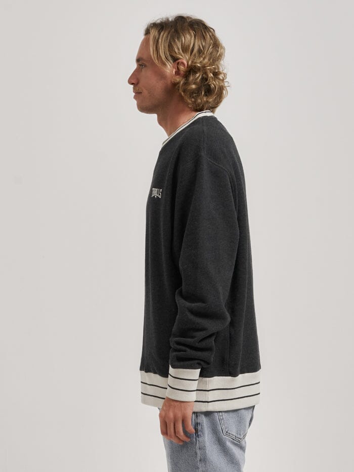 Hell Week Oversize Crew - Black Heather