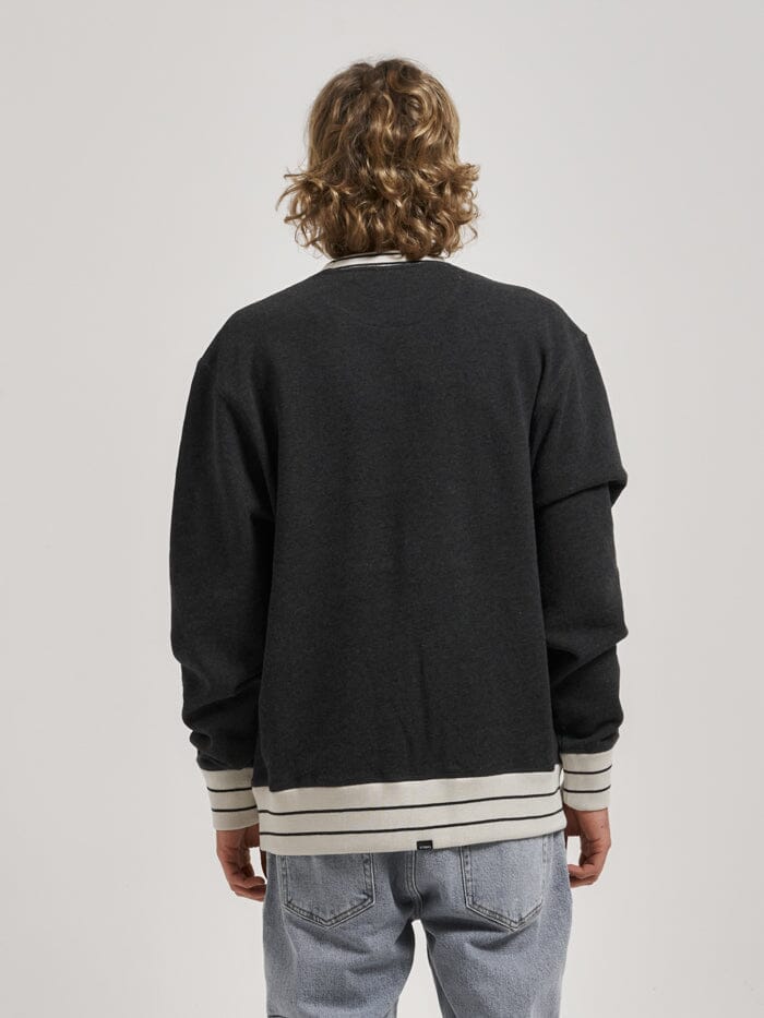 Hell Week Oversize Crew - Black Heather